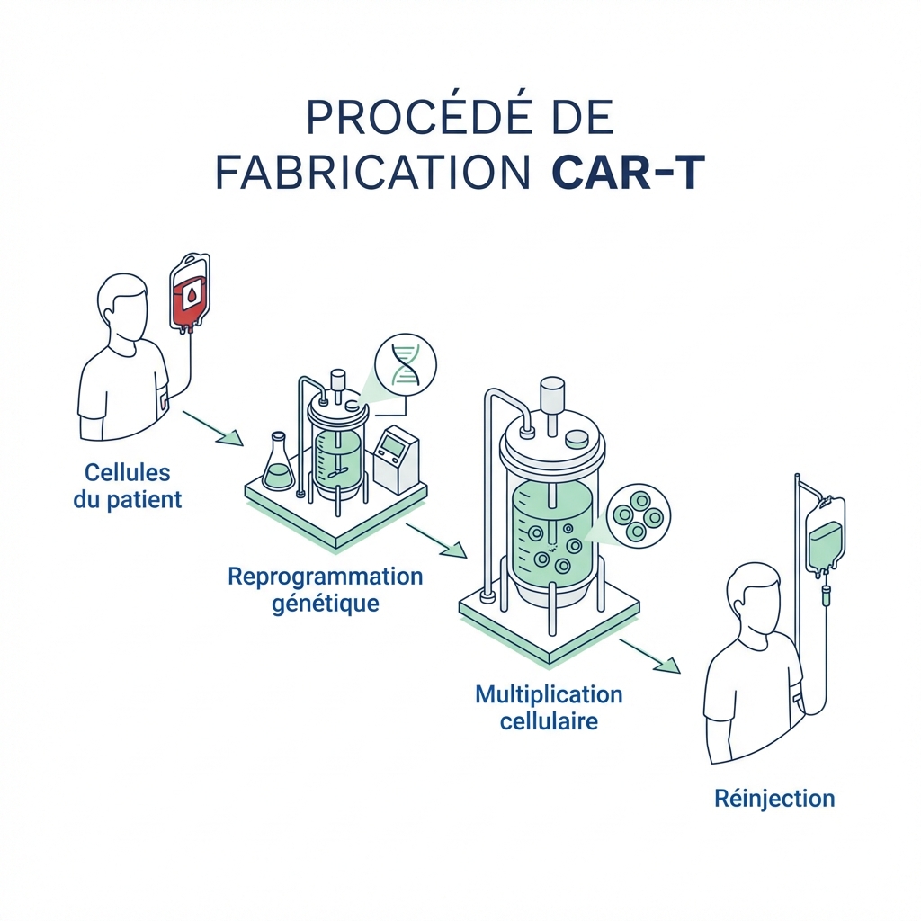 Procédé de fabrication CAR-T
