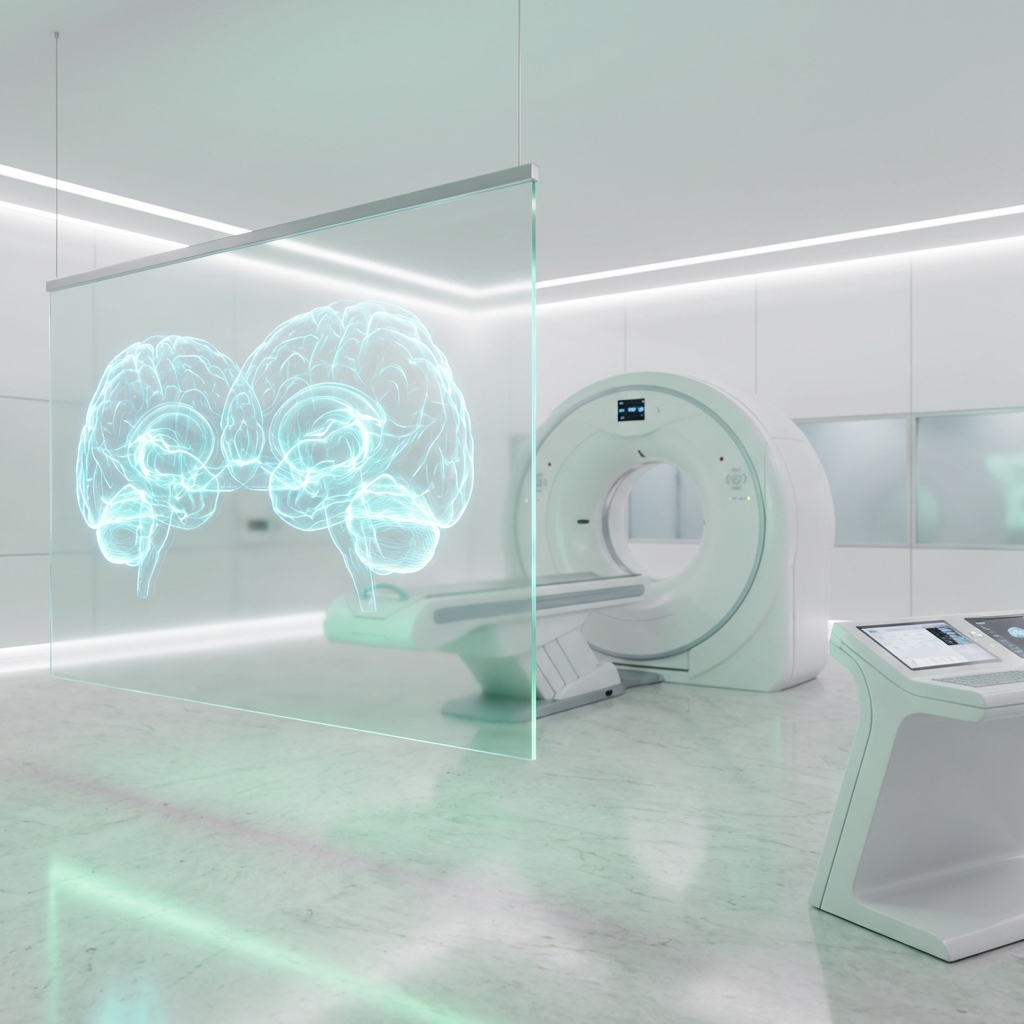Scanner uExplorer PET-CT avec visualisation holographique cérébrale
